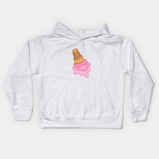 Strawberry Ice Cream Kids Hoodie